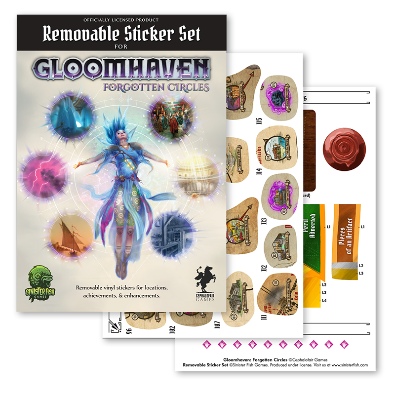 Gloomhaven: Forgotten Circles - Removable Sticker Sheet